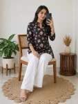 FANCY RAYON DIGITAL PRINT WORK TOP PALAZZO SET OFFICE WEAR WHOLESALE PRICE ETHNIC GARMENT (4)