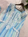 FANCY RAYON EMBROIDERY WORK KURTI PALAZZO SET OFFICE WEAR WHOLESALE PRICE ETHNIC GARMENT (1)