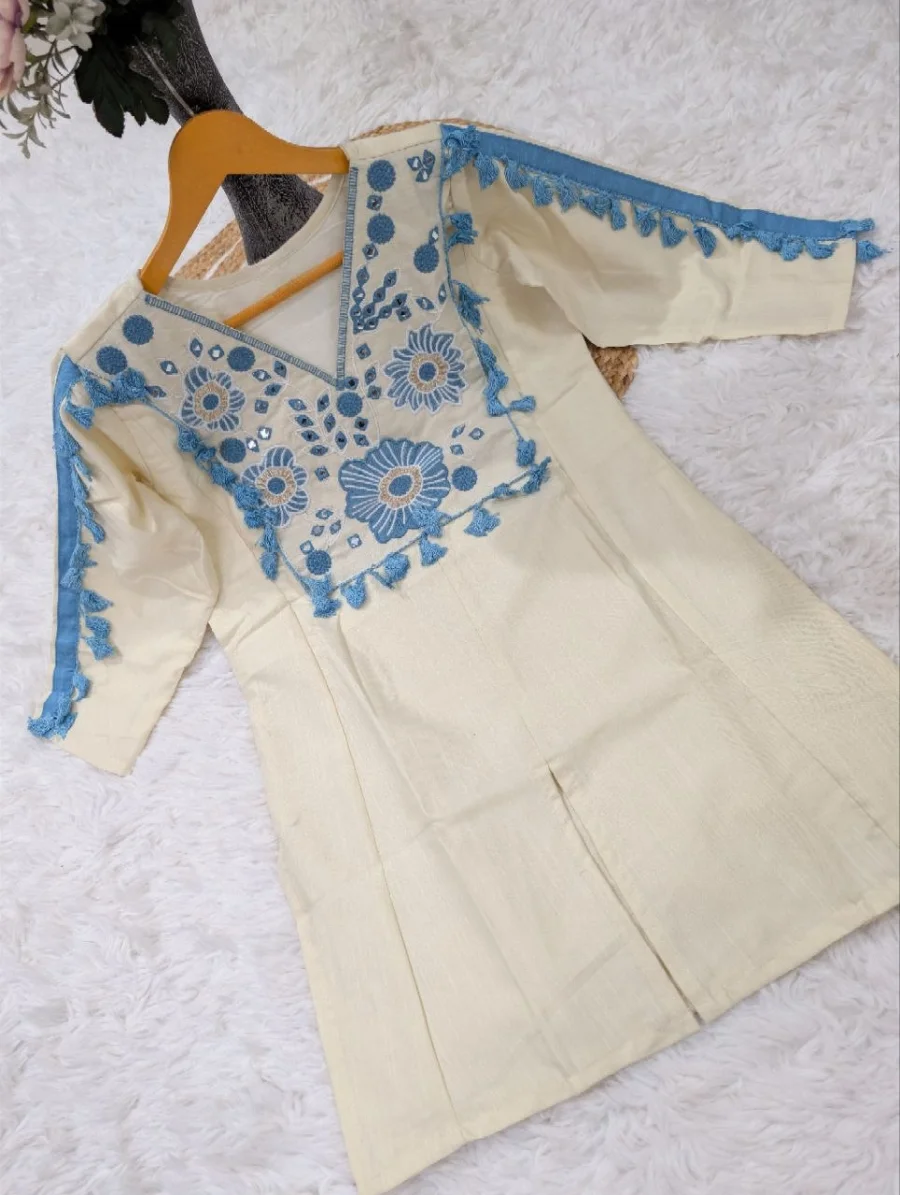 FANCY RAYON SEQUENCE EMBROIDERY WORK TOP PALAZZO SET PARTY WEAR WHOLESALE PRICE ETHNIC GARMENT (1)