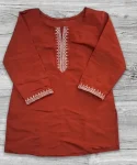 FANCY ROMAN SILK EMBROIDERY WORK ONLY TOP DAILY WEAR WHOLESALE PRICE ETHNIC GARMENT (8)