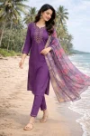 FANCY ROMAN SILK EMBROIDERY, ZARI WEAVING WORK TOP BOTTOM WITH DUPATTA FESTIVE WEAR WHOLESALE PRICE ETHNIC GARMENT (1)