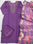 FANCY ROMAN SILK EMBROIDERY, ZARI WEAVING WORK TOP BOTTOM WITH DUPATTA FESTIVE WEAR WHOLESALE PRICE ETHNIC GARMENT (1)