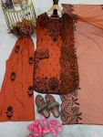 FANCY SATIN RAYON EMBROIDERY SEQUENCE WITH FANCY MOTI LATKAN BORDER WORK TOP PALAZZO WITH DUPATTA FESTIVE WEAR WHOLESALE PRICE ETHNIC GARMENT (1)