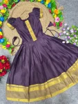 FANCY SILK JACQUARD WORK KID’S GOWN FESTIVE WEAR WHOLESALE PRICE ETHNIC GARMENT (3)