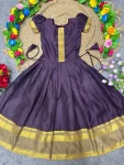 FANCY SILK JACQUARD WORK KID’S GOWN FESTIVE WEAR WHOLESALE PRICE ETHNIC GARMENT (3)