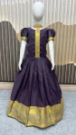 FANCY SILK JACQUARD WORK KID’S GOWN FESTIVE WEAR WHOLESALE PRICE ETHNIC GARMENT (3)