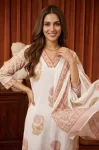 FANCY TAJ COTTON PRINTED WORK TOP BOTTOM WITH DUPATTA OFFICE WEAR WHOLESALE PRICE ETHNIC GARMENT (3)