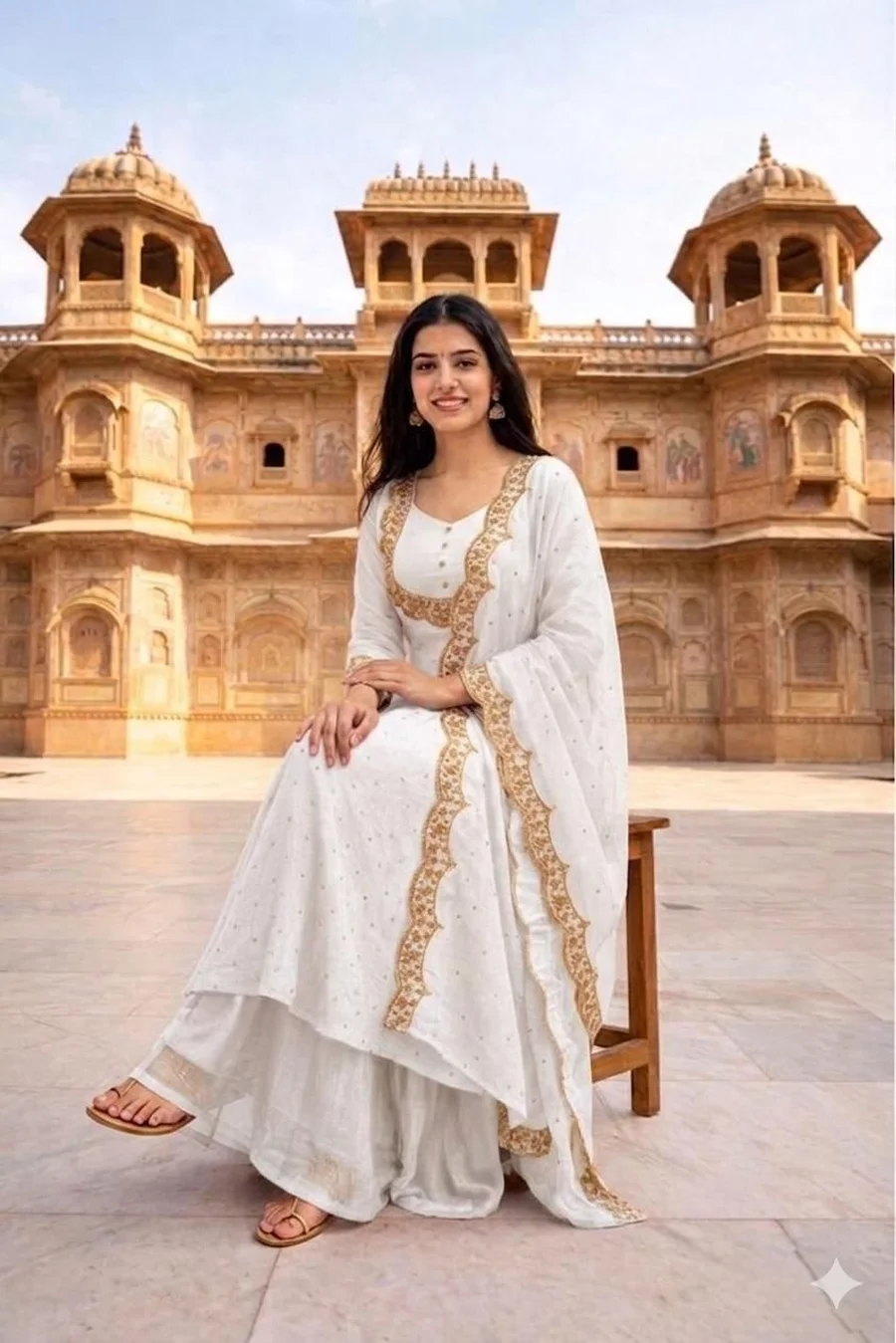 FANCY VICHITRA SILK EMBROIDERY THREAD WORK TOP LEHENGA WITH DUPATTA FESTIVE WEAR WHOLESALE PRICE ETHNIC GARMENT (4)