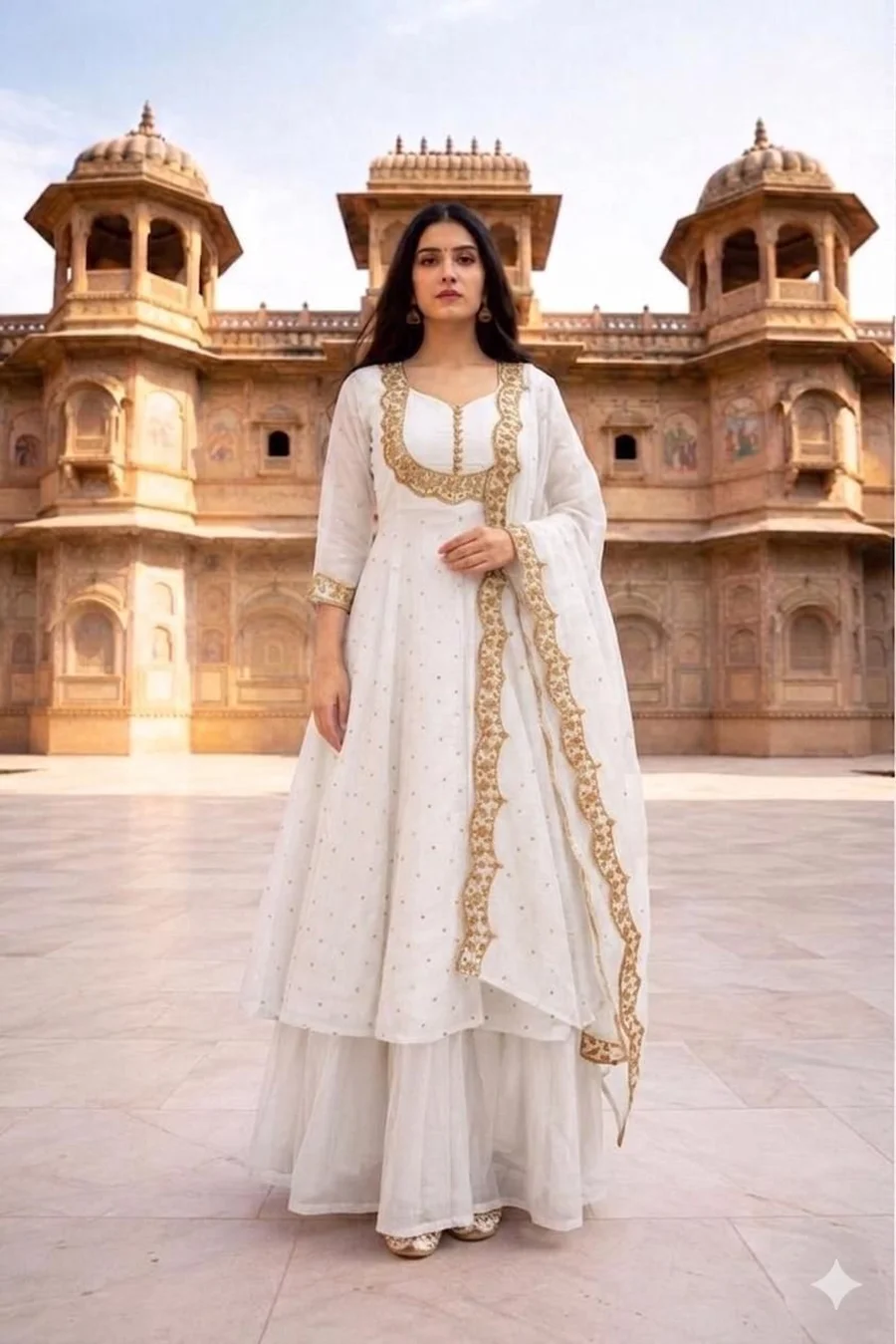 FANCY VICHITRA SILK EMBROIDERY THREAD WORK TOP LEHENGA WITH DUPATTA FESTIVE WEAR WHOLESALE PRICE ETHNIC GARMENT (6)