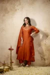 FANCY VICHITRA SILK SEQUENCE CODING EMBROIDERY WORK TOP BOTTOM WITH DUPATTA FESTIVE WEAR WHOLESALE PRICE ETHNIC GARMENT (17)