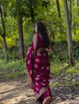 LATEST BANARASI SILK WEAVING WORK SAREE WITH UNSTITCHED BLOUSE FESTIVE WEAR WHOLESLAE PRICE ETHNIC GARMENT (14)