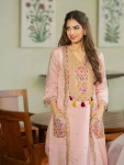 MODERN CHANDERI SILK SEQUENCE CODING EMBROIDERY WORK TOP BOTTOM WITH DUPATTA FESTIVE WEAR WHOLESALE PRICE ETHNIC GARMENT (4)