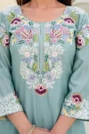 MODERN CHINON COTTON EMBROIDERY WORK WITH ZARDOSI HAND WORK TOP PALAZZO WITH DUPATTA WEDDING WEAR WHOLESALE PRICE ETHNIC GARMENT (6)