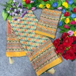 MODERN CHINON SILK DIGITAL PRINT WITH BEAUTIFUL MIRROR HANDWORK SAREE WITH UNSTITCHED BLOUSE FESTIVE WEAR WHOLESALE PRICE ETHNIC GARMENT (6)