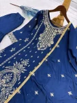 3MODERN CHINON SILK EMBROIDERY SEQUENCE WORK WITH RIVET MOTI WORK TOP SHARARA WITH DUPATTA FESTIVE WEAR WHOLESALE PRICE ETHNIC GARMENT (5)