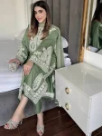 MODERN CHINON SILK THREAD EMBROIDERY WORK TOP PALAZZO WITH DUPATTA FESTIVE WEAR WHOLESALE PRICE ETHNIC GARMENT (5)