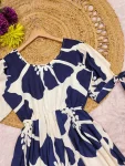 MODERN CREPE FLORAL PRINT WORK ONE PIECE DRESS DAILY WEAR WHOLESALE PRICE ETHNIC GARMENT (2)