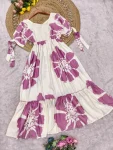 MODERN CREPE FLORAL PRINT WORK ONE PIECE DRESS DAILY WEAR WHOLESALE PRICE ETHNIC GARMENT (6)