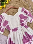 MODERN CREPE FLORAL PRINT WORK ONE PIECE DRESS DAILY WEAR WHOLESALE PRICE ETHNIC GARMENT (6)