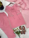 MODERN CRUNCHY SILK FANCY LACE WORK TOP PATIYALA WITH DUPATTA FESTIVE WEAR WHOLESALE PRICE ETHNIC GARMENT (5)
