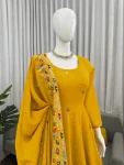 MODERN CRUNCHY SILK THREAD & SEQUENCE WORK TOP PALAZZO WITH DUPATTA FESTIVE WEAR WHOLESALE PRICE ETHNIC GARMENT (2)