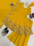 MODERN CRUNCHY SILK THREAD & SEQUENCE WORK TOP PALAZZO WITH DUPATTA FESTIVE WEAR WHOLESALE PRICE ETHNIC GARMENT (2)