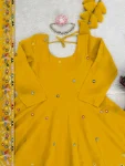 MODERN CRUNCHY SILK THREAD & SEQUENCE WORK TOP PALAZZO WITH DUPATTA FESTIVE WEAR WHOLESALE PRICE ETHNIC GARMENT (2)