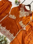 MODERN FENDY SEQUENCE EMBROIDERY WORK TOP PALAZZO WITH DUPATTA FESTIVE WEAR WHOLESALE PRICE ETHNIC GARMENT (8)