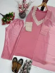MODERN FENDY SILK EMBROIDERY CODING SEQUENCE WITH HAND WORK TOP BOTTOM CHOLI WITH DUPATTA FESTIVE WEAR WHOLESALE PRICE ETHNIC GARMENT (4)