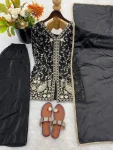 MODERN FENDY SILK EMBROIDERY SEQUENCE WORK TOP PALAZZO WITH DUPATTA FESTIVE WEAR WHOLESALE PRICE ETHNIC GARMENT (2)