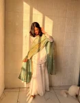 MODERN FENDY SILK EMBROIDERY SEQUENCE WORK TOP SHARARA WITH DUPATTA FESTIVE WEAR WHOLESALE PRICE ETHNIC GARMENT (22)