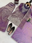 MODERN FENDY SILK THREAD WITH SEQUENCE WORK TOP PALAZZO WITH DUPATTA FESTIVE WEAR WHOLESALE PRICE ETHNIC GARMENT (19)