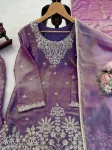 MODERN FENDY SILK THREAD WITH SEQUENCE WORK TOP PALAZZO WITH DUPATTA FESTIVE WEAR WHOLESALE PRICE ETHNIC GARMENT (19)