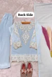 MODERN GEORGETTE EMBROIDERY 3 MM SEQUENCE WORK KID’S TOP PALAZZO WITH DUPATTA WEDDING WEAR WHOLESALE PRICE ETHNIC GARMENT (5)