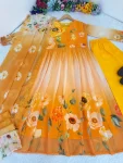 MODERN GEORGETTE HANDWORK GOWN BOTTOM WITH DUPATTA FESTIVE WEAR WHOLESALE PRICE ETHNIC GARMENT (6)