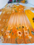 MODERN GEORGETTE HANDWORK GOWN BOTTOM WITH DUPATTA FESTIVE WEAR WHOLESALE PRICE ETHNIC GARMENT (6)