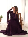 MODERN GEORGETTE LACE WORK GOWN WITH DUPATTA FESTIVE WEAR WHOLESALE PRICE ETHNIC GARMENT (5)