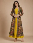 MODERN GEORGETTE PLAIN TOP WITH VICHITRA DHAGA + SEQUENCE EMBROIDERY WITH HAND WORK SHRUG FESTIVE WEAR WHOLESALE PRICE ETHNIC GARMENT (1)