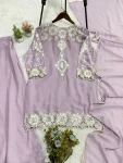 MODERN GEORGETTE SEQUENCE EMBROIDERY WORK TOP PALAZZO WITH DUPATTA FESTIVE WEAR WHOLESALE PRICE ETHNIC GARMENT (3)