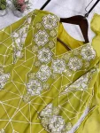 MODERN GEORGETTE SEQUENCE EMBROIDERY WORK TOP PALAZZO WITH DUPATTA FESTIVE WEAR WHOLESALE PRICE ETHNIC GARMENT (1)