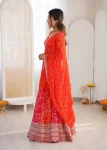 MODERN GEORGETTE THREAD WITH SEQUENCE WORK LEHENGA CHOLI WITH DUPATTA WEDDING WEAR WHOLESALE PRICE ETHNIC GARMENT (3)