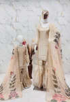 MODERN GMY SILK EMBROIDERY SEQUENCE WORK MOTHER DAUGHTER SET FESTIVE WEAR WHOLESALE PRICE ETHNIC GARMENT (9)