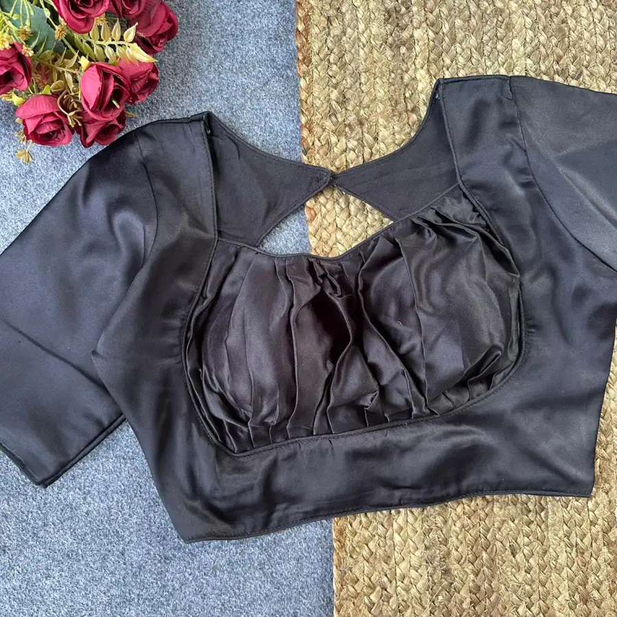 MODERN MALAI SATIN PLAIN STITCHED BLOUSE PARTY WEAR WHOLESALE PRICE ETHNIC GARMENT (4)