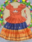 MODERN MONO HAND WORK KID’S TOP LEHENGA FESTIVE WEAR WHOLESALE PRICE ETHNIC GARMENT (4)
