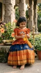 MODERN MONO HAND WORK KID’S TOP LEHENGA FESTIVE WEAR WHOLESALE PRICE ETHNIC GARMENT (4)