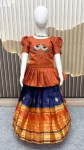 MODERN MONO HAND WORK KID’S TOP LEHENGA FESTIVE WEAR WHOLESALE PRICE ETHNIC GARMENT (4)