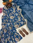 MODERN MUSLIN COTTON FLORAL DIGITAL PRINT & STONE WITH FANCY LATKAN LACE WORK TOP SHARARA WITH DUPATTA FESTIVE WEAR WHOLESALE PRICE ETHNIC GARMENT (7)