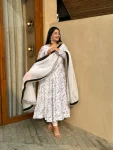 MODERN NC VICHITRA SILK SEQUENCE AND EMBROIDERY WORK GOWN BOTTOM WITH DUPATTA FESTIVE WEAR WHOLESALE PRICE ETHNIC GARMENT (8)