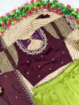 MODERN RANGOLI SILK EMBROIDERY WORK LEHENGA CHOLI WITH DUPATTA WEDDING WEAR WHOLESALE PRICE ETHNIC GARMENT (3)