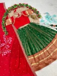 MODERN RANGOLI SILK EMBROIDERY WORK LEHENGA CHOLI WITH DUPATTA WEDDING WEAR WHOLESALE PRICE ETHNIC GARMENT (3)